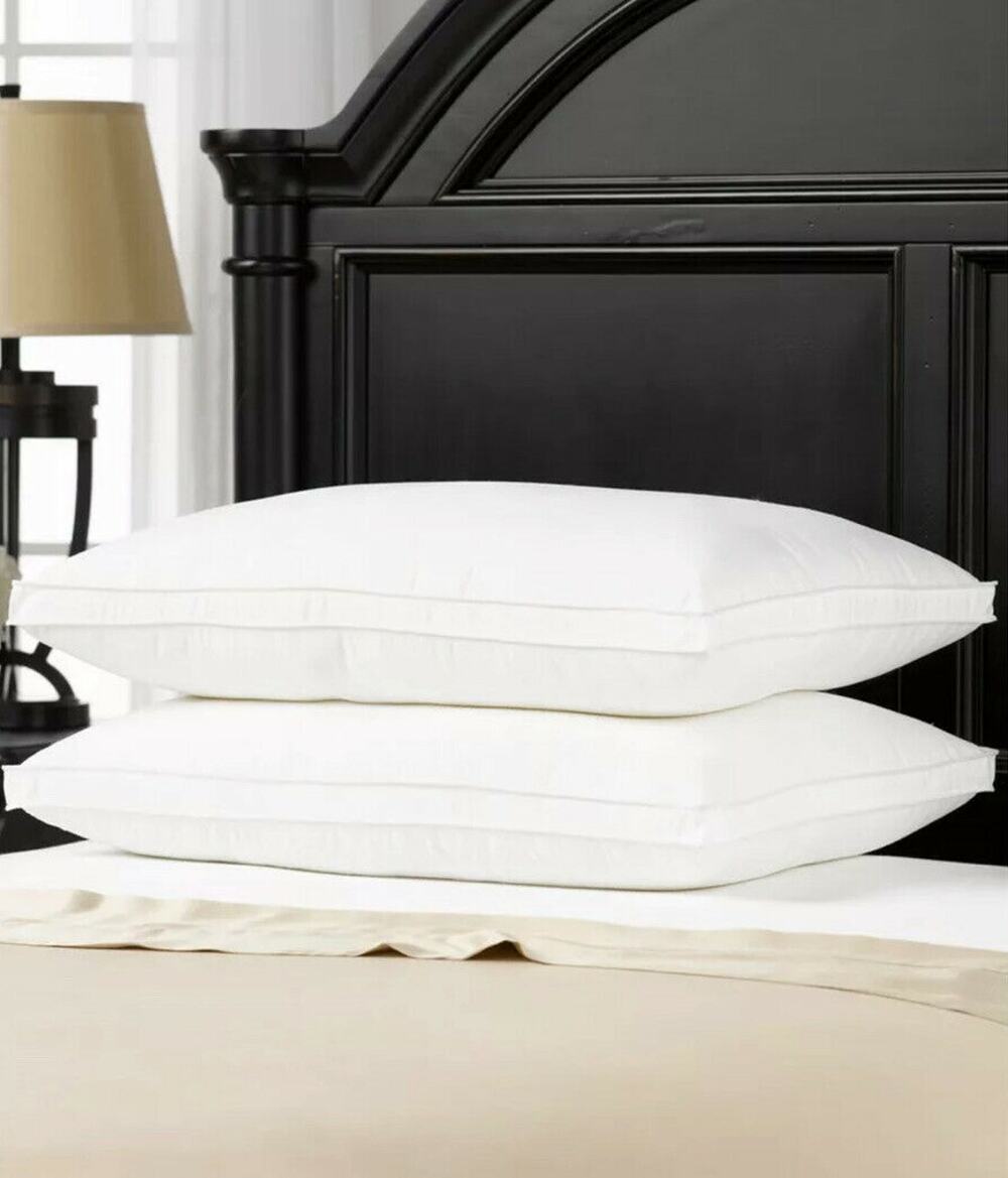 Ella Jayne SET OF 2 Standard Pillows Gel filled overstuff Plush Firm Support NEW